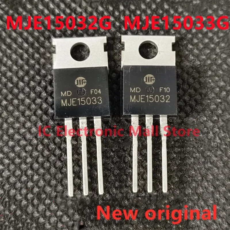 

20pcs = 10pair 100% New Original MJE15032G MJE15033G MJE15032 MJE15033 TO-220 Audio Transistor 8A 250V