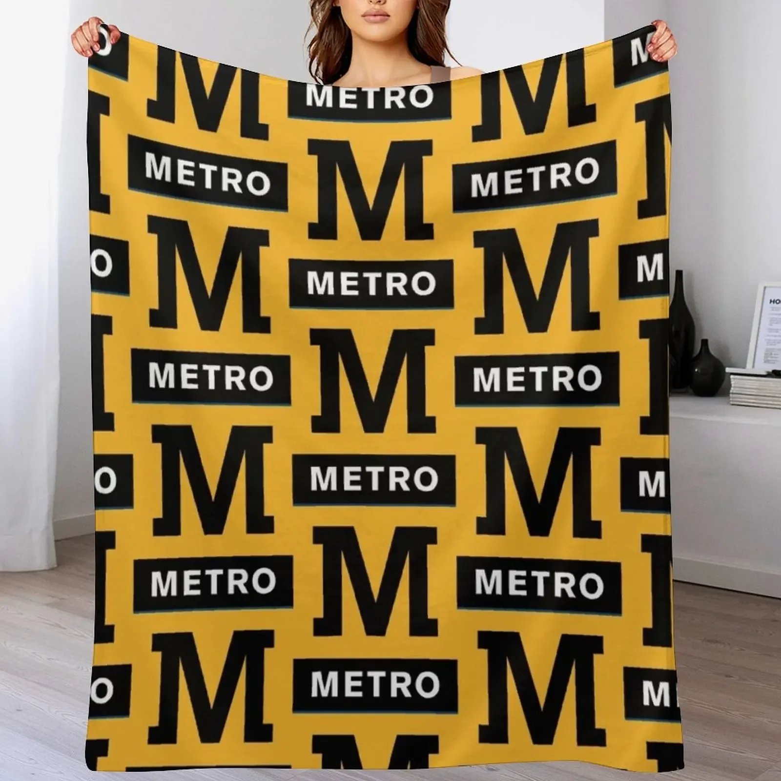 

Tyne And Wear Metro Throw Blanket Furrys Flannels Heavy Flannel Fabric Blankets