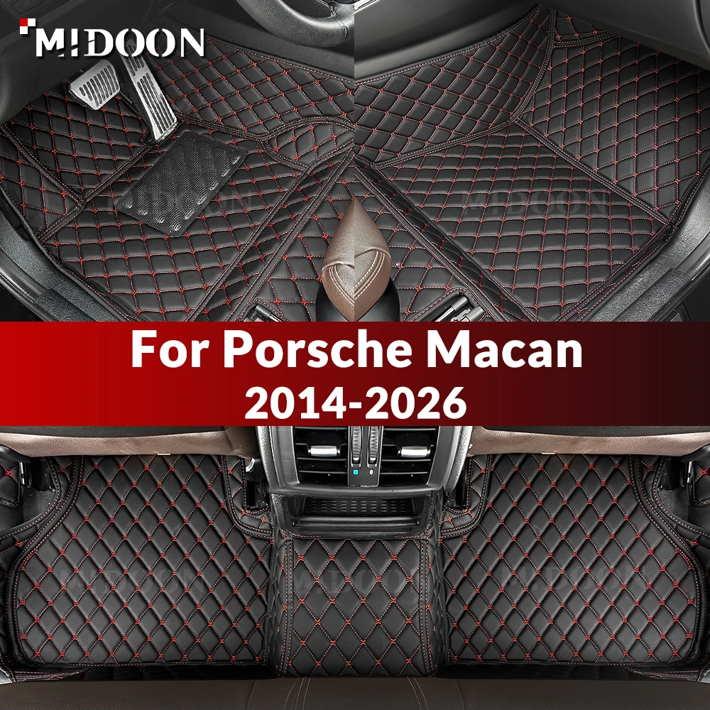 

Автомобильные коврики для Porsche Macan 2014-2026 (2017, 2018, 2019, 2020, 2021, 2022, 2023, 2024) — индивидуальные автомобильные коврики-накладки, покрытие для пола автомобиля