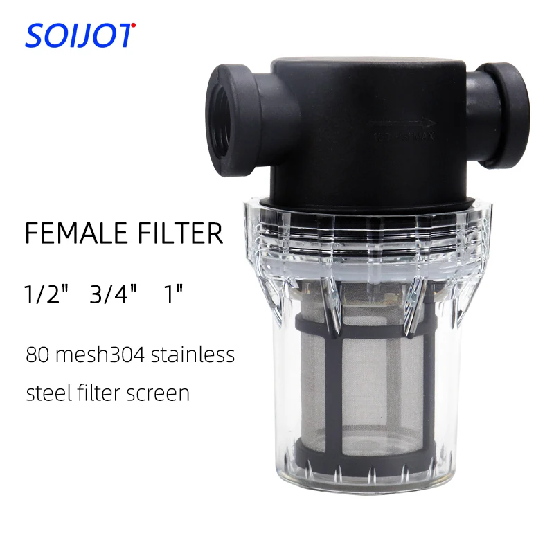 Filtr do podlewania ogrodu 1/2'' 3/4'' 1'' Plastikowy system nawadniania Filtr wstępny do akwakultury Filtr do rur wodnych w gospodarstwie domowym