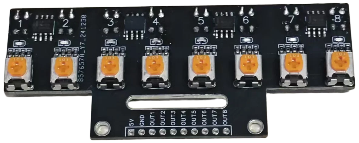 8-channel Line Inspection Module, 8-channel Tracking Sensor, Infrared Recognition, Strong Anti-interference, and Provides Line I