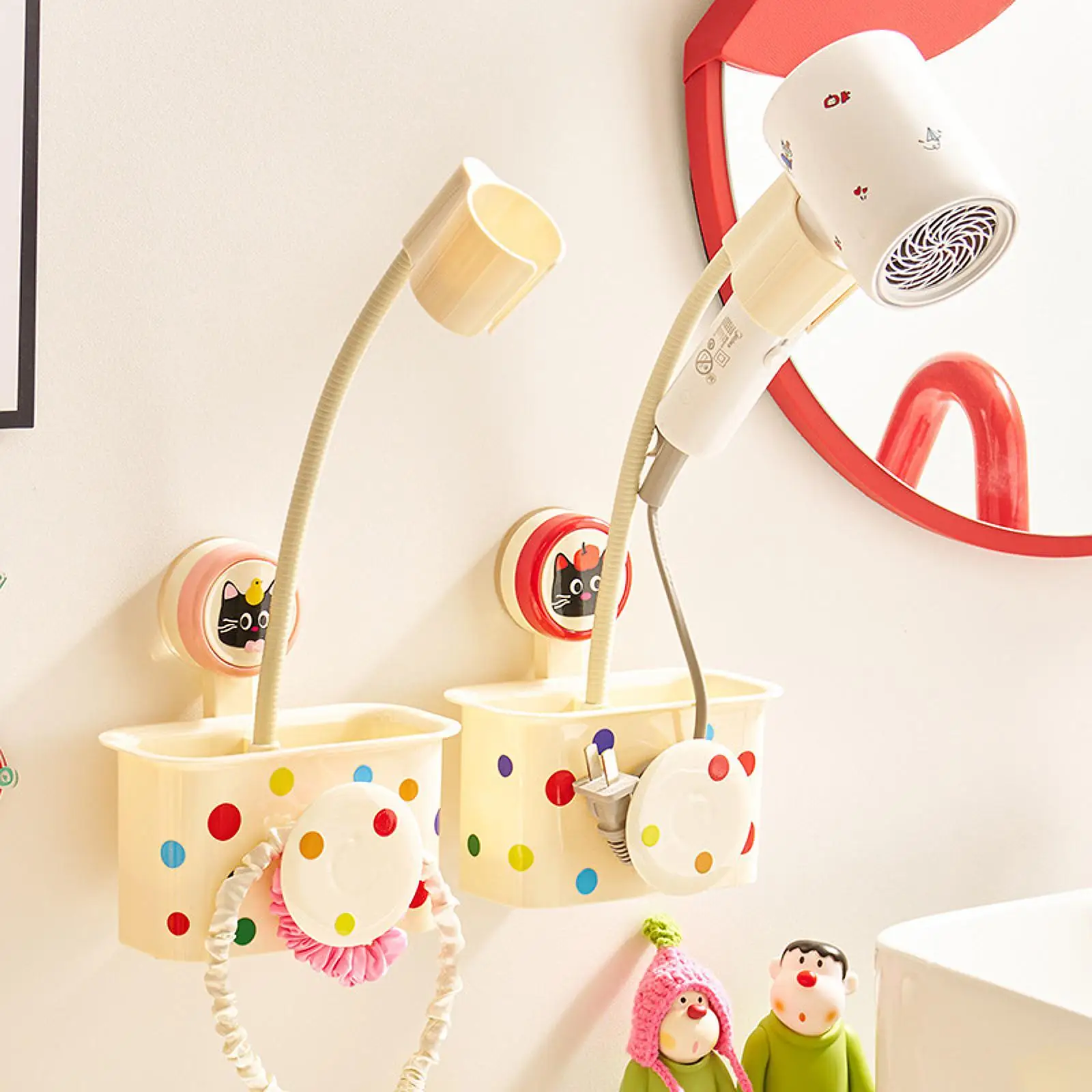 

Hair Dryer Bracket Easy to Install Bathroom Hanging Rack for Bathroom Barber