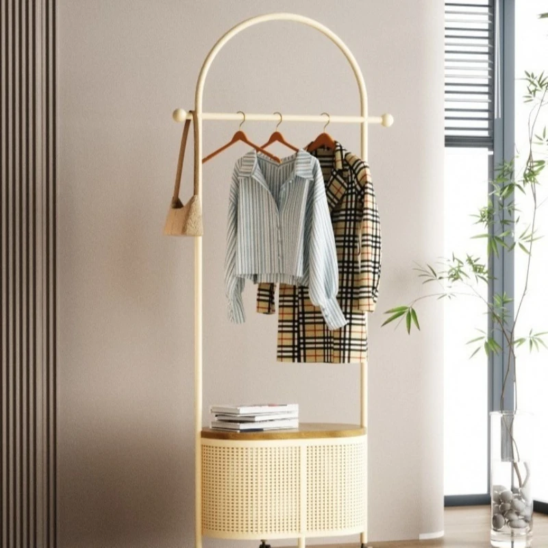 

Hanger Floor coat rack Movable with wheels Hanging hanger Bedroom household clothes rack