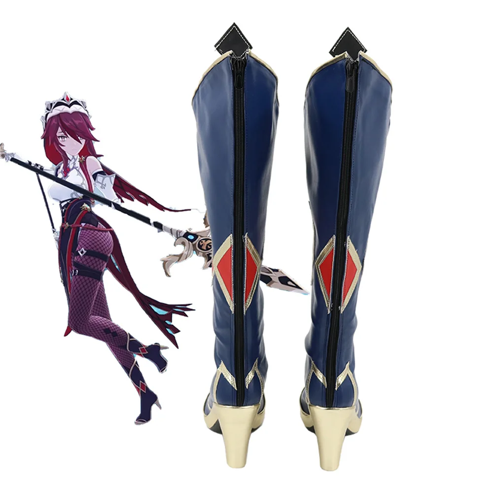 Genshin Impact Rosaria Cosplay Schuhe Stiefel Spiel Anime Halloween Weihnachten RainbowCos0 W2414