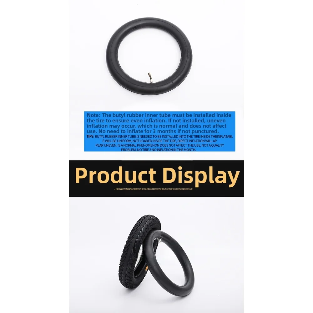 

Для ремонта электронного велосипеда, черная 12-дюймовая шина для скутера, износостойкая резиновая тяга с рисунком протектора, повышенная устойчивость к дорогам