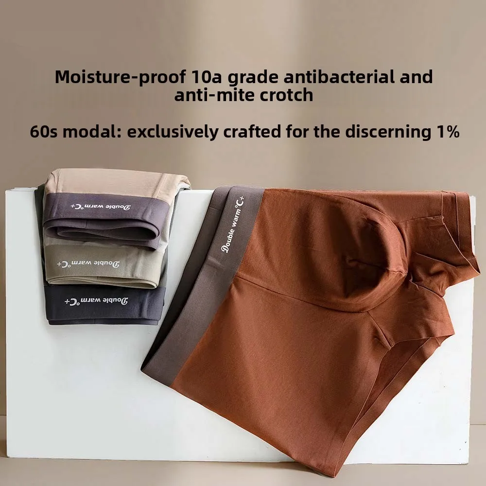 

Plus Size L-3XL Man Boxer Briefs Cotton Crotch Seamless Seamless Panties Boxers Mid Waist Underpants Underwear for Men Men