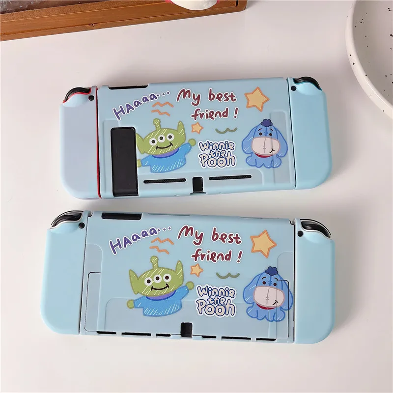 Catoon Toy Story Alien Protective Case for Nintendo Switch TPU Soft Case NS OLED Console Joy Con Controller Protector Shell