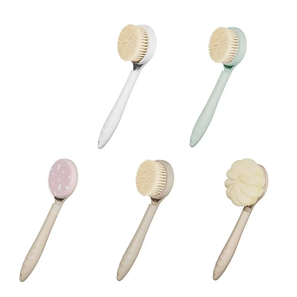 Creative Long Handle Bath Brush Back Rubbing Cleaning Tools Scalable Shower Brush Massager Soft Rubbing Back Artifact