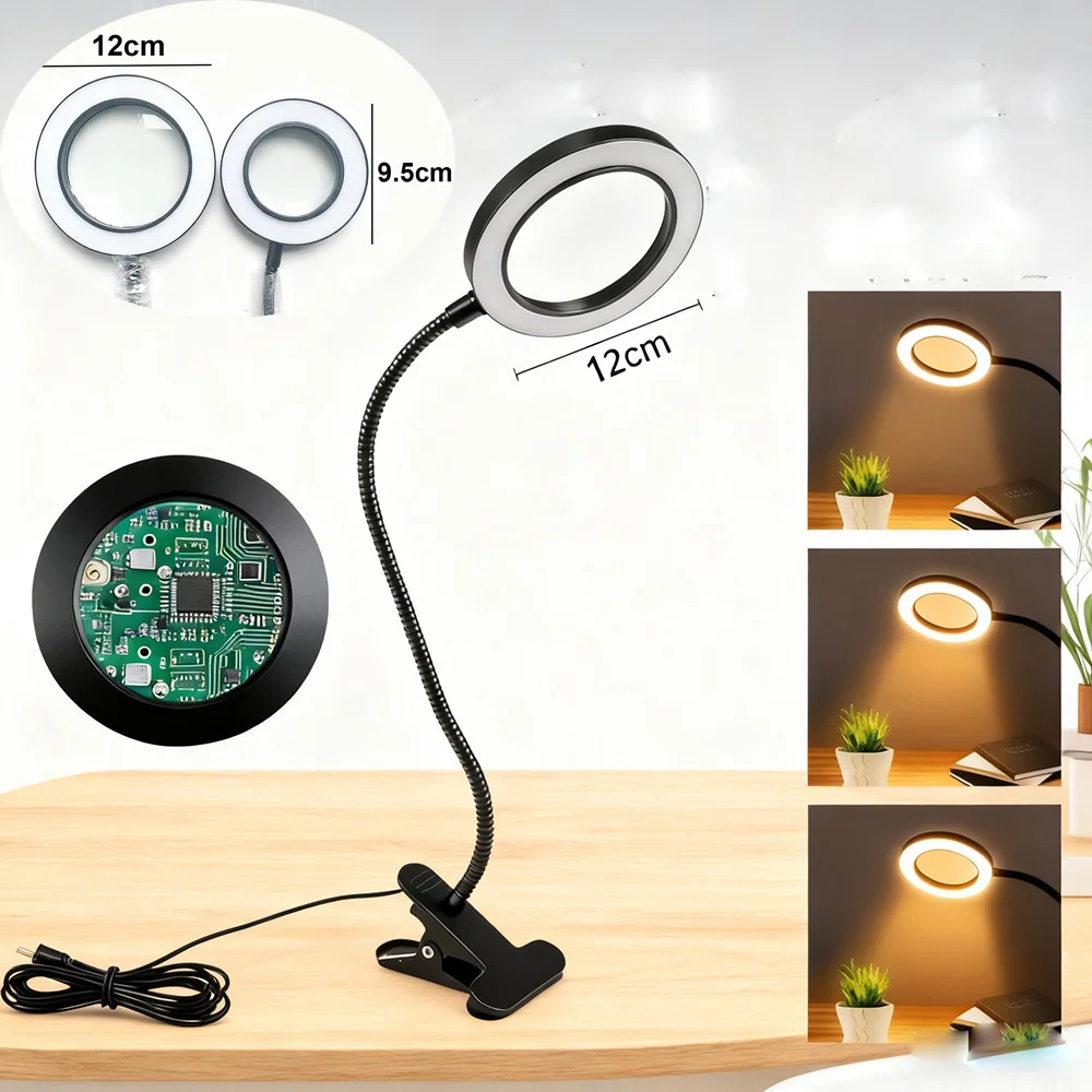 

Multifunctional Magnifying Glass with Led Lights Loupe Glass Magnifier for Reading Repair Soldering Desk Lamp Welding Glasses