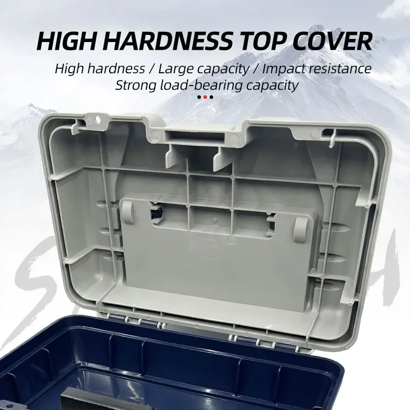 Caja de pesca 4 capas – Divisores ajustables y gran capacidad - imagen 5