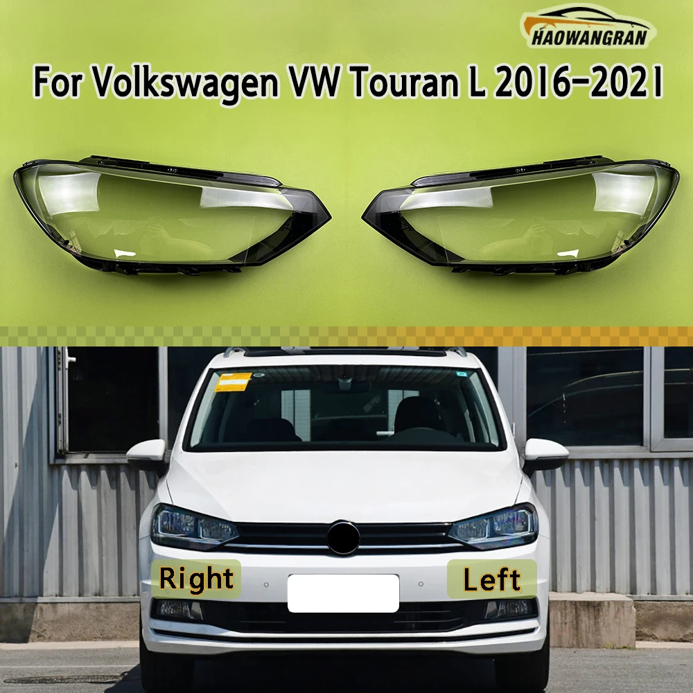 

Headlight cover For Volkswagen VW Touran L 2016 2017 2018 2019 2020 2021 Halogen Transparent Lampshade Plexiglass Lens Shell