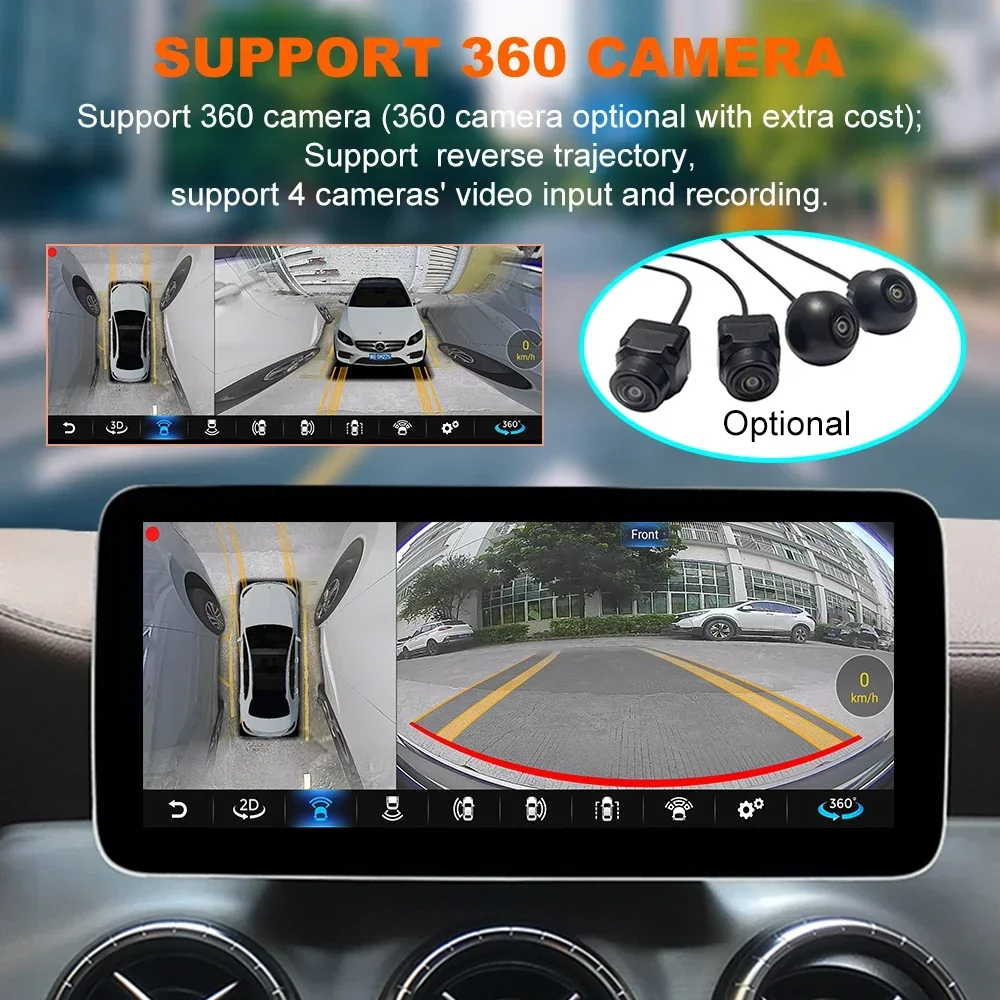 

Автомагнитола 2026 года с 12,3-дюймовым сенсорным IPS-экраном 2K, Android 12, GPS, для Mercedes CLS W218 C218 2014-2017, авто-стереосистема с усилителем 360 и CD-плеером