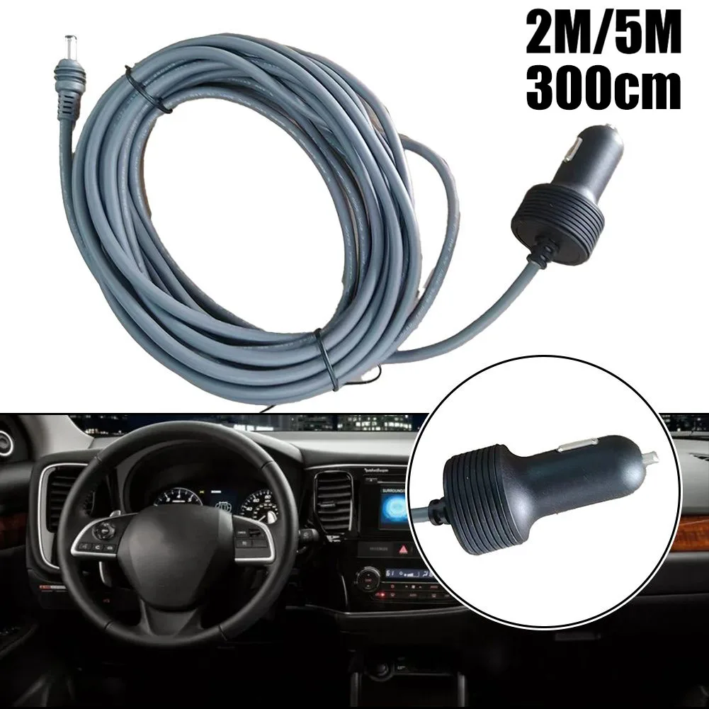 Power Supply Cable Black Car Charger Adapter Robust Material Build Ideal For RV Enthusiasts For Mobile Charging