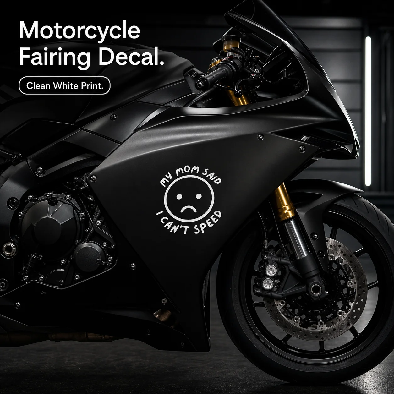 My Mom Said I Can't Speed Car Decal Funny Vinyl Sticker 15cm For Helmet Motorcycle Window Bumper Auto Accessories Waterproof