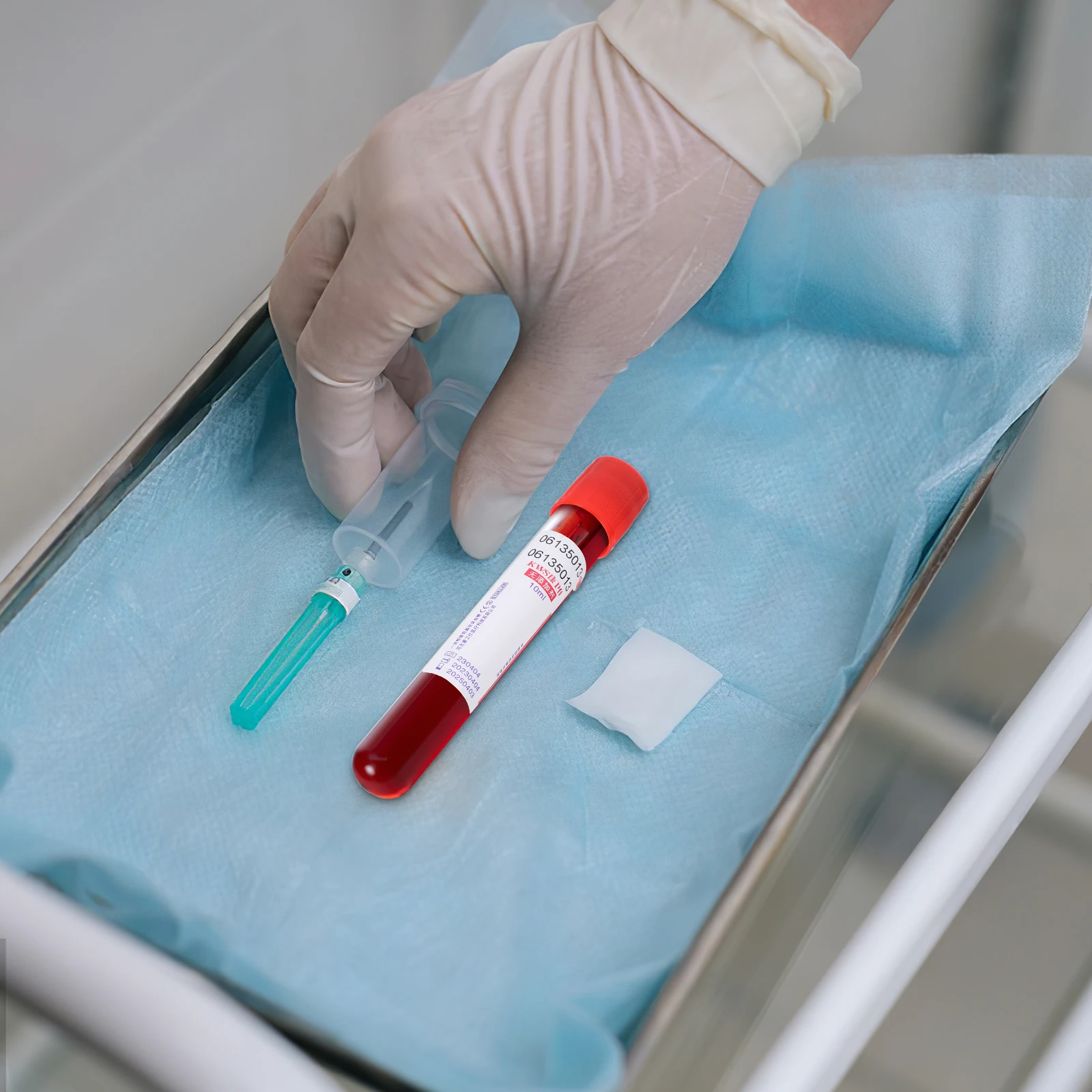 

100 Pcs Blood Collection Tube Biochemical Dirt- Collecting Tubes Convenient with Lid Glass