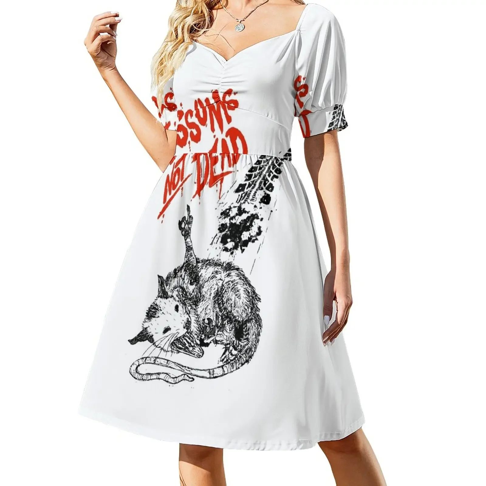 

Possums Not Dead Short-Sleeved Dress women's evening dress 2025 Women long dress Beachwear