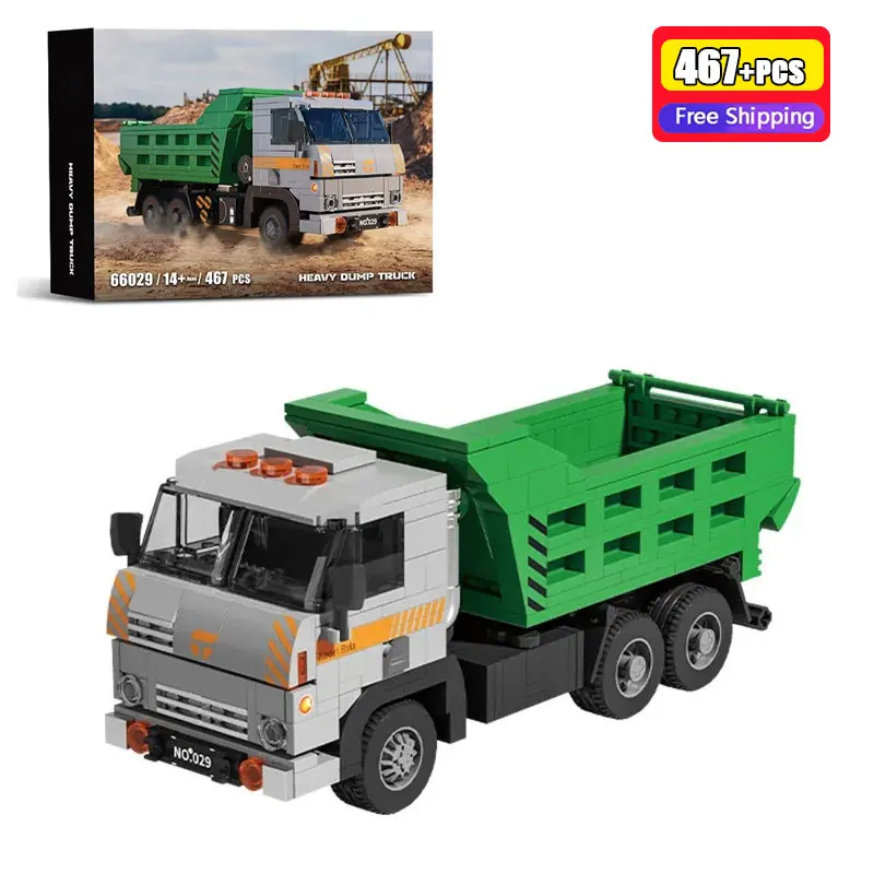 

Конструктор Xbert 467 деталей: Тяжелый самосвал, строительная техника, серия «Инженерия», городской грузовик, модель из кирпичиков, игрушки для мальчиков
