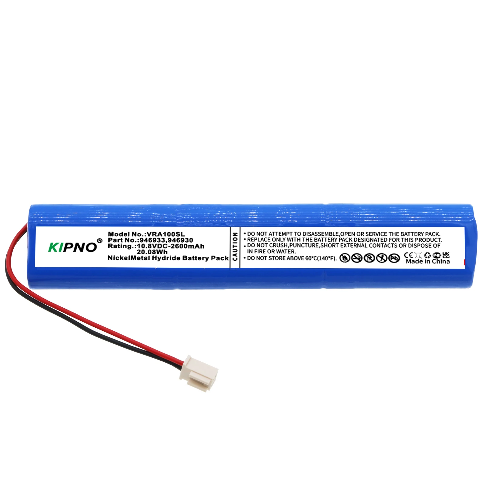 10.8V 2600mAh Battery for Velux Solar Roller Shutter
