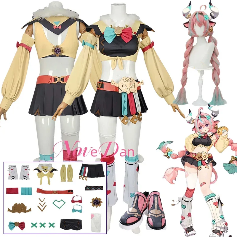 

Varesa Cosplay Genshin Outfit Wig Shoes Impact Game Clothes Full Set Fancy Party Dress Halloween Costume For Women goi/6