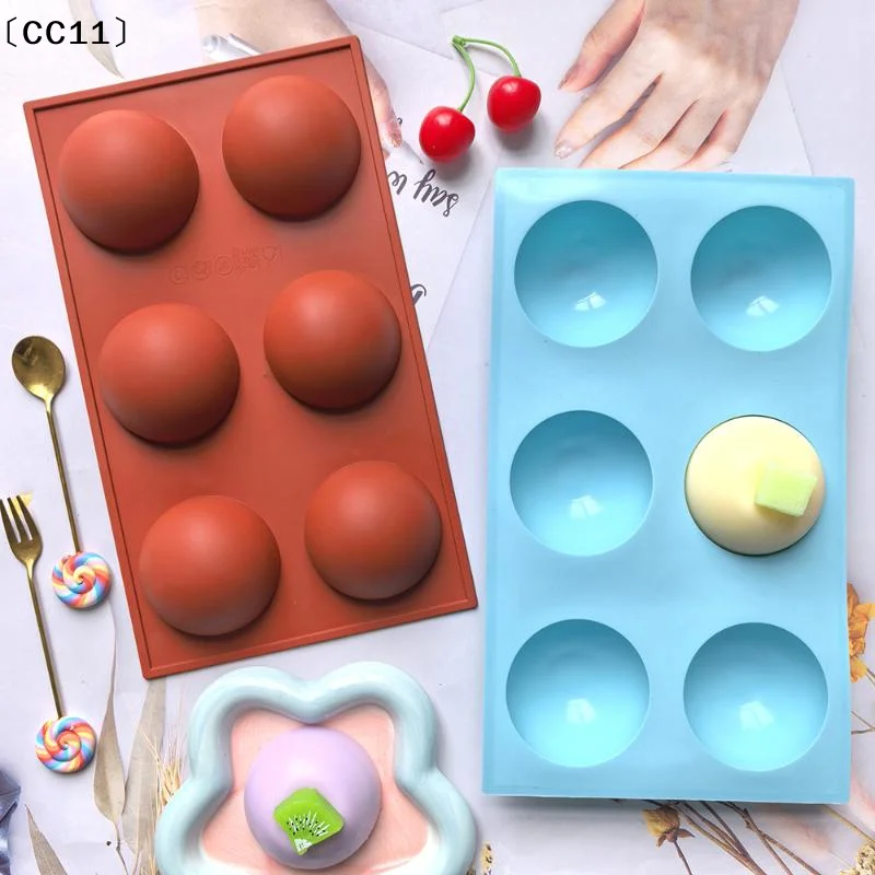 3D Ball Round Half Sphere Silicone Mold For DIY Baking Pudding Mousse Chocolate Eco-Friendly Cake Mold Kitchen Accessories〔CC11〕