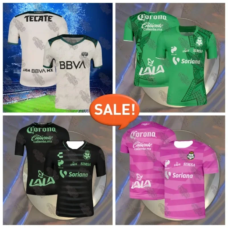 

MOTO Популярная футбольная серия Charly Santos Laguna Розовая тренировочная рубашка в одном стиле Модная мужская футболка для взрослых и детей