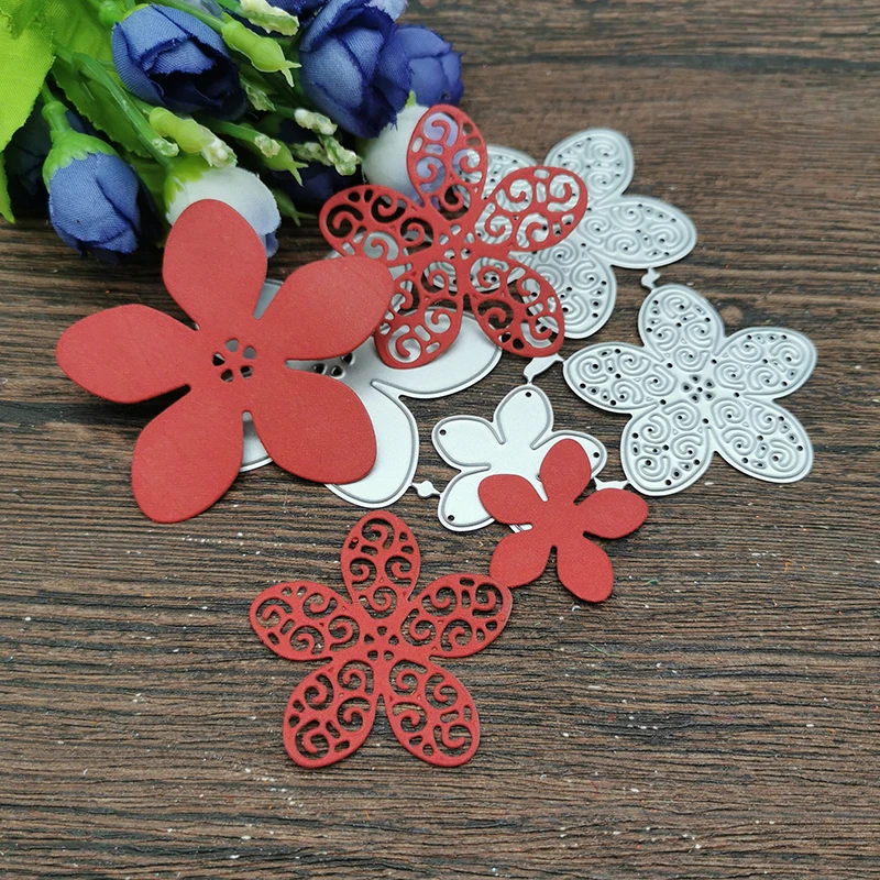 

AOKEDIY Flowers lace Metal Cutting Dies Stencils For DIY Scrapbooking Decorative Embossing Handcraft Template