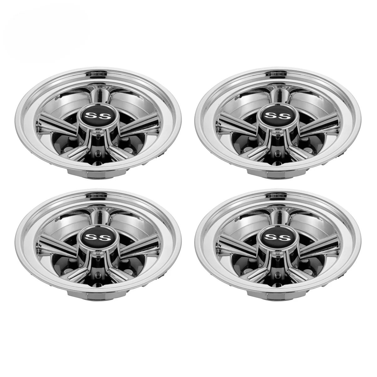 Golf cart SS hubcaps for Club Car YAMAHA 8-inch chrome silver