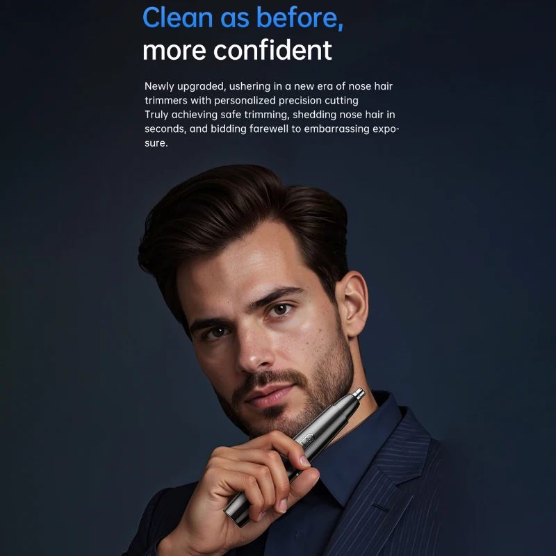 الأصلي الكل في 1 قابلة للشحن الأنف الأذن الشعر المتقلب للرجال أدوات للعناية الشخصية الكهربائية الحاجب أداة تهذيب اللحية الأنف والأذنين المتقلب