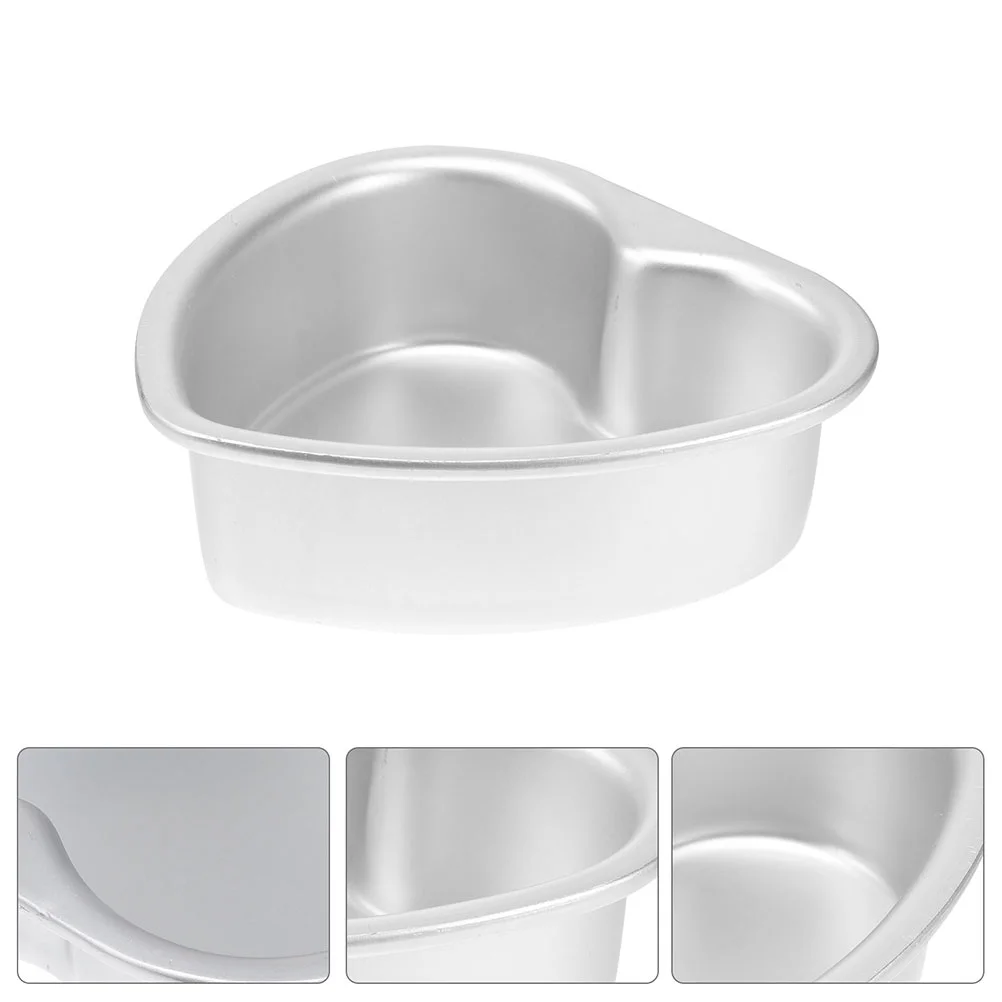 

2 Pcs Heart Cake Mold Baking Pan Pop Molds Oven Tray for Aluminum Alloy Pans Shapes Shaped