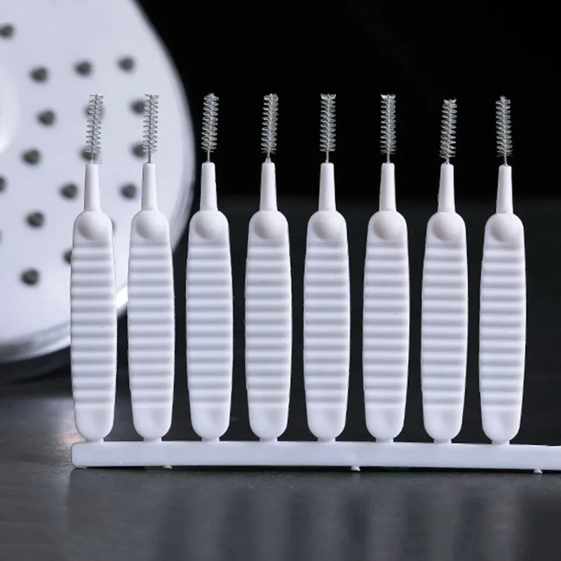 10/50/100/200PCS Shower Cleaning Brush Bathroom Micro Nylon Brush Nozzle Anti-blocking Cleaning Tools Bathroom Accessories