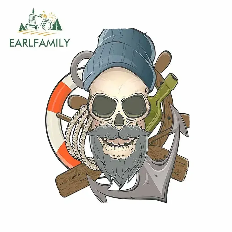 

EARLFAMILY 13 см x 10,8 см для черепов, окон, наклейка, модные автомобильные наклейки, индивидуальная графика, Стайлинг автомобиля, подходит для фургона RV