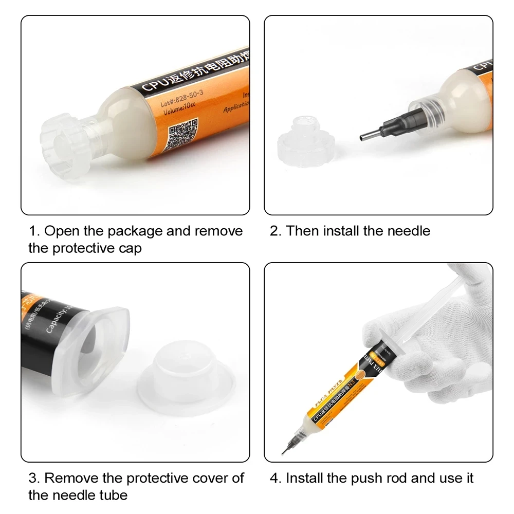Lead-Free Halogen-Free NO-Clean Solder Paste Flux Advanced Welding Grease for BGA SMD PCB Soldering Rework Tools