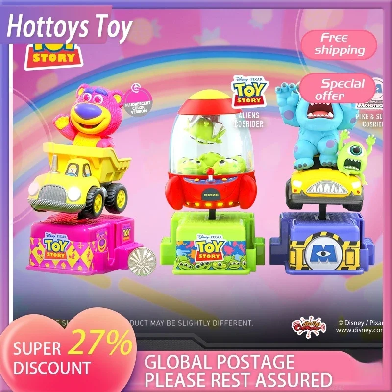 

Hottoys Toy Story Alien Lotto Rock Car Action Doll Model Toys Mini Collectible Doll Set Christmas Gift Table Decoration Toy