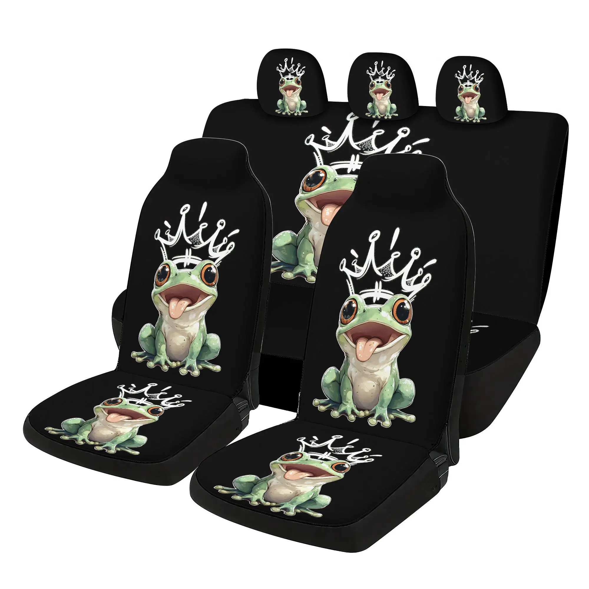 7-Item Collection Of The Frog Prince Car  Covers - Featuring 2 Front  Covers, 1 Rear  Back Cover, 1 Rear  Cover,