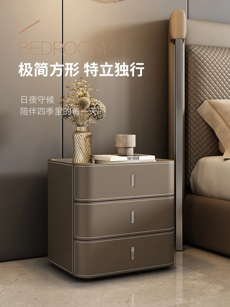 The product can be customized.Customized: bedroom bedside table, simple and modern, featuring three drawer chests