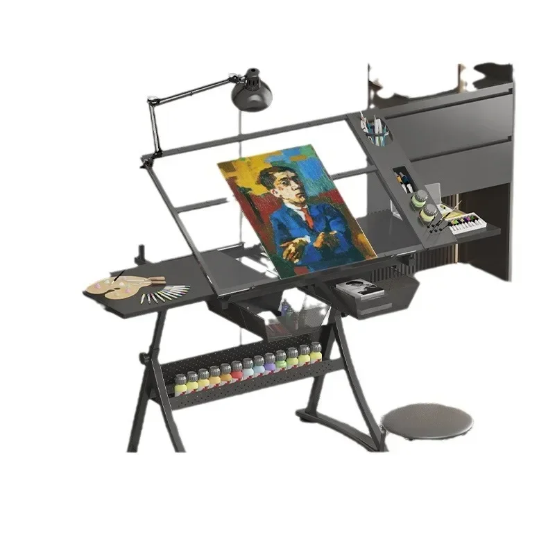 Drawing table Painting Lifting table Art glass painting Drawing computer designer Desk Workbench table
