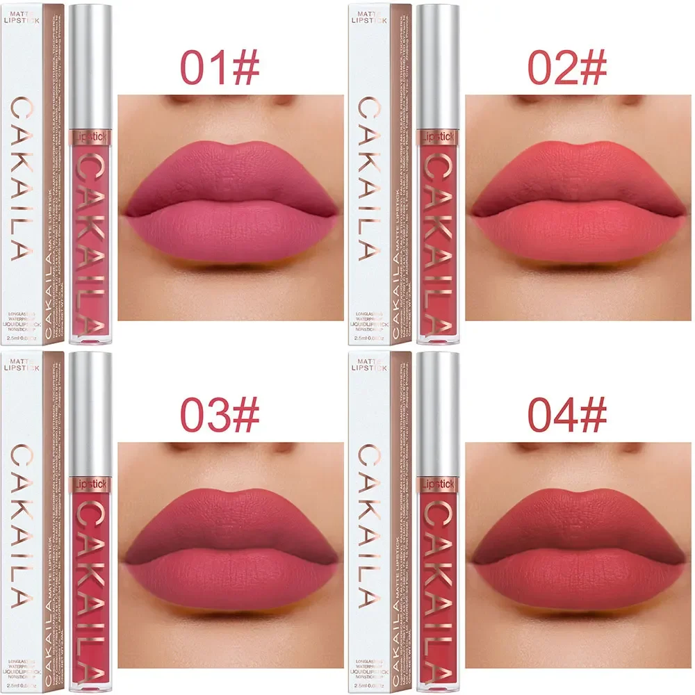 18 Farben Matt Lipgloss Großhandel Günstiger flüssiger Lippenstift Make-up Lippenfarbe Batom Langlebig Sexy Rot Rosa Nude Lipgloss Bulk