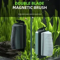 New Magnetic Aquarium Fish Tank Brushes Floating Clean Glass Window Algae Scraper Cleaner Brush Scrubber Aquarium Accessories