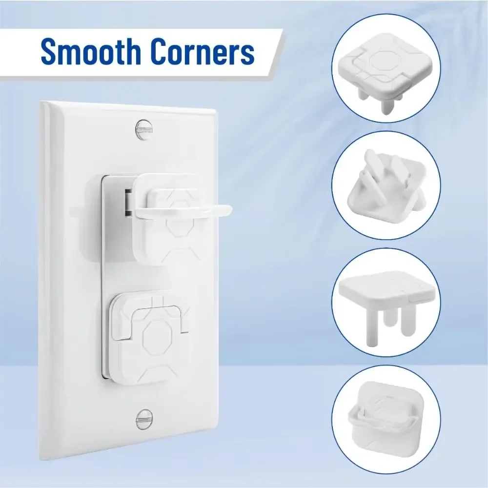 1/3/5/10/20Pcs Baby Safety Outlet Covers Childproof Plug Protectors Electrical Socket Covers Reusable for Childproofing Home