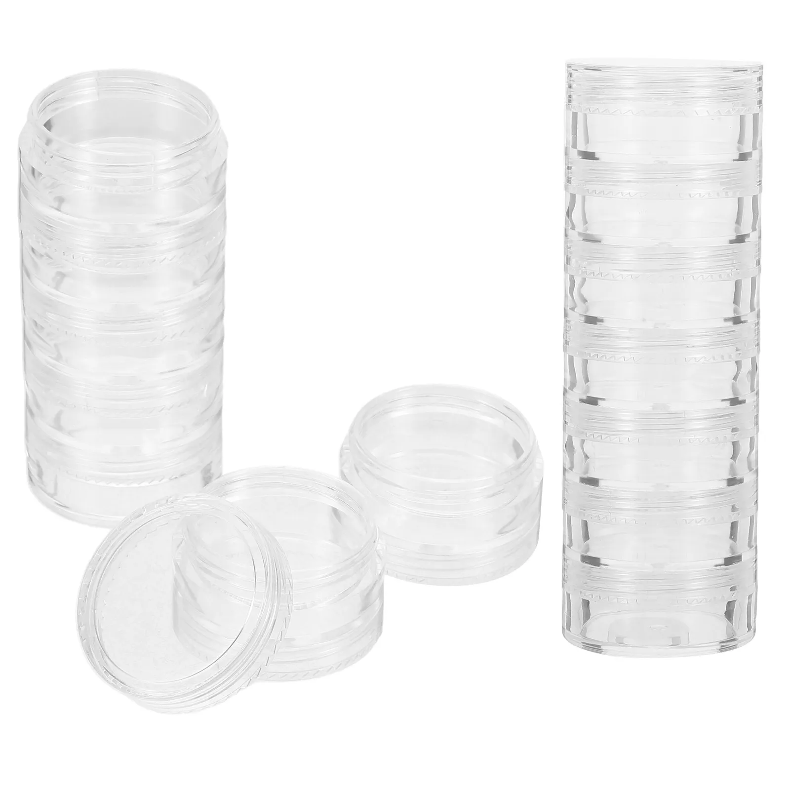 

2Pcs Large Storage Box Weekly 7 Day Organizer Medicine Dispenser Case for Travel Daily Pills Vitamins Organizer