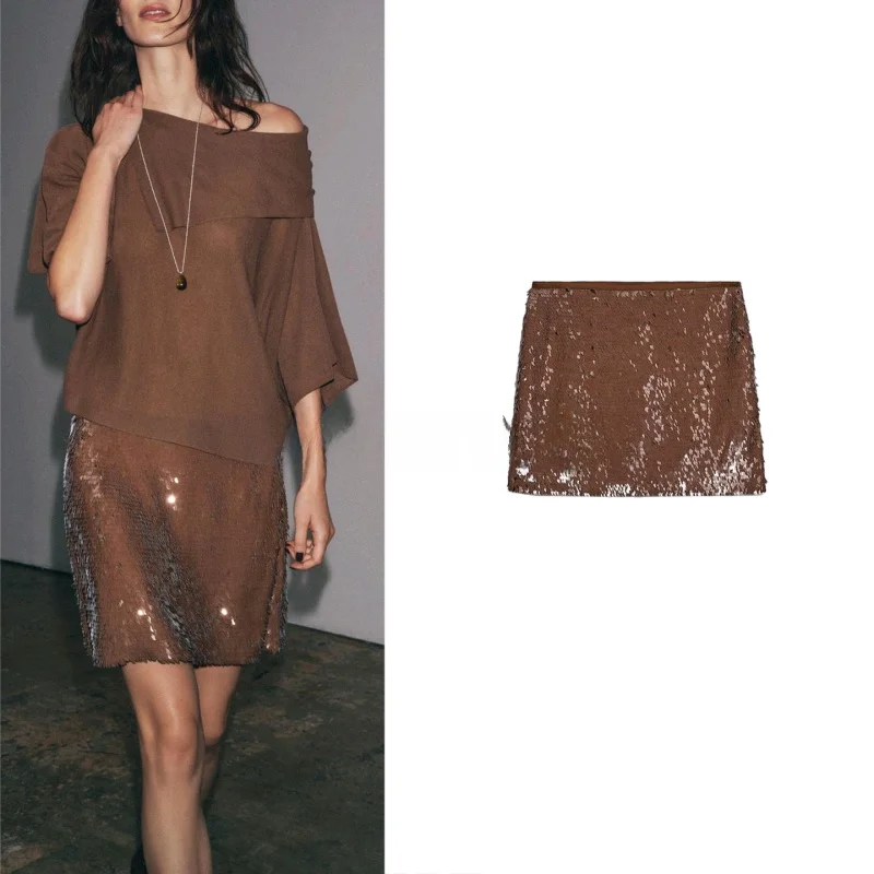 

Новое поступление лета, женская юбка трапециевидной формы Faion ort, жемчужное украшение, универсальная повседневная юбка из полиэфирного волокна со средней талией