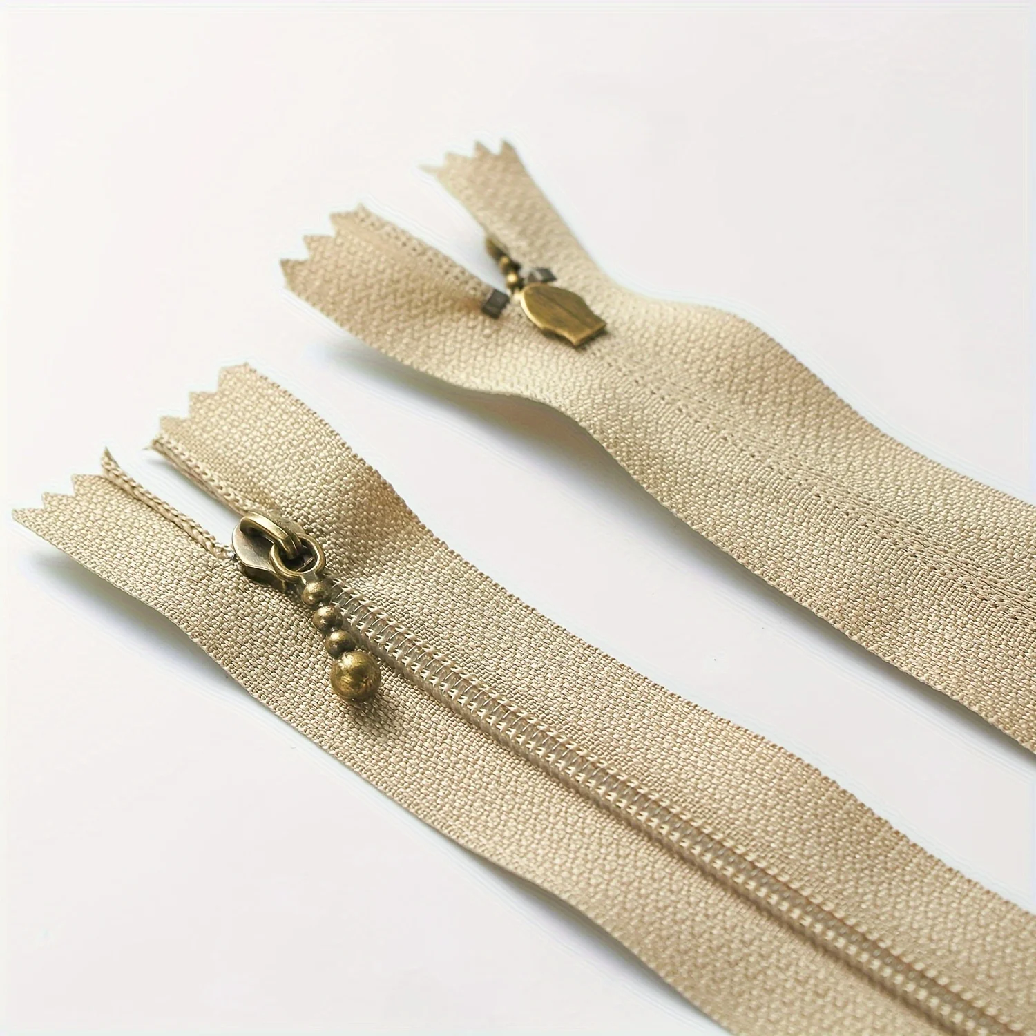 (10pcs) Hand-made DIY Bag Handbag Zipper 3# Nylon Bronzing Closed Tail Short Zipper Unlocked Multicolor
