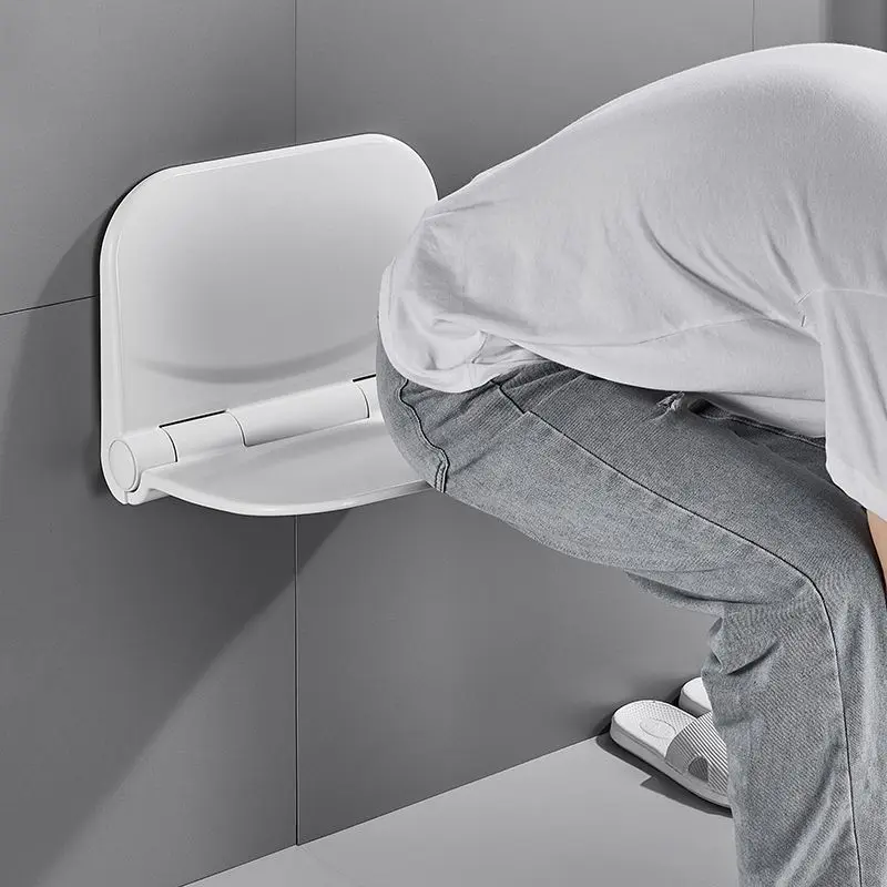 Bathroom Bathing Wall-mounted Folding Stool Entrance Corridor Stairs Elderly Folding Chair Toilet Bathing Safety Bath Chair