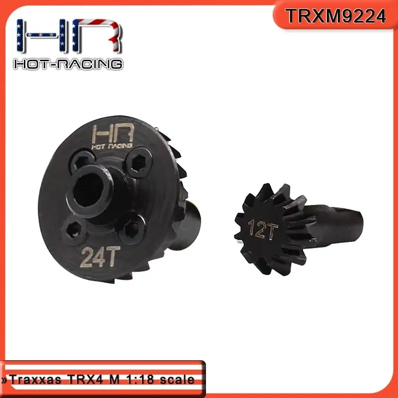 

HR Traxxas TRX-4M 40 Chrome steel rear differential Upgraded Umbrella tooth 10/24T 12/24T