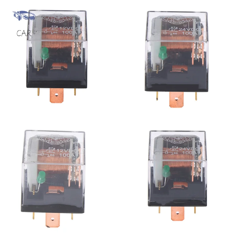 

Водонепроницаемый Автомобильный реле 12В/24В 100А 4pin/5pin spdt, автомобильные реле управления