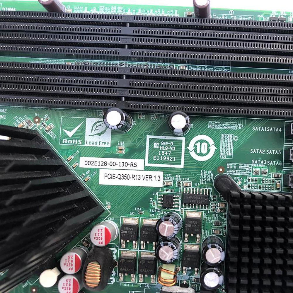 Original disassembly Industrial Control Motherboard PCIE-Q350-R13 VER:1.3