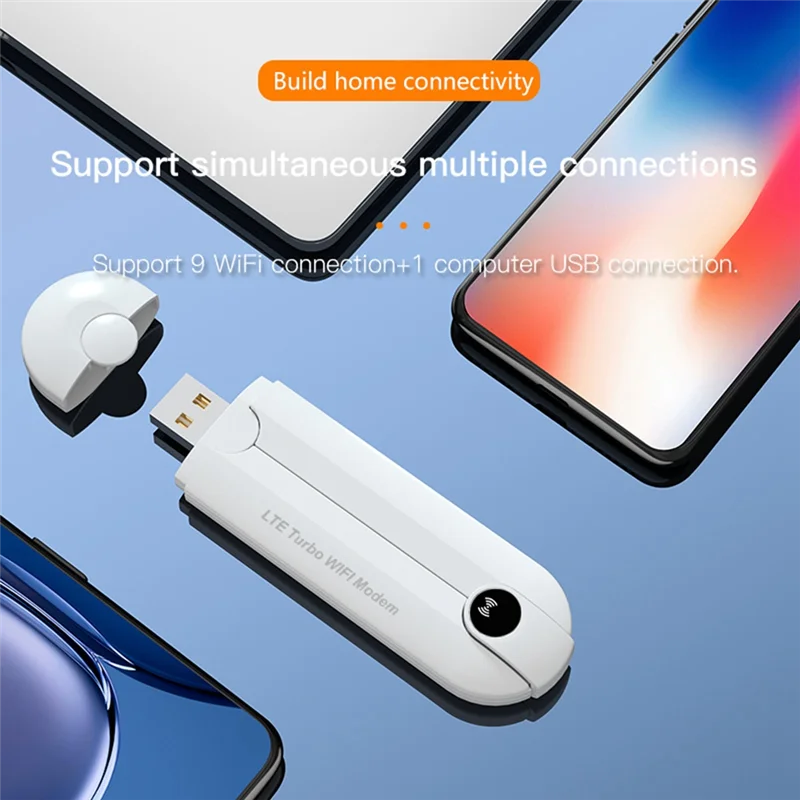 

Exquisite-4G USB Modem Wifi Router Dual Antenna Router With SIM Card Slot,150Mbps High-Speed Internet Wifi Dongle