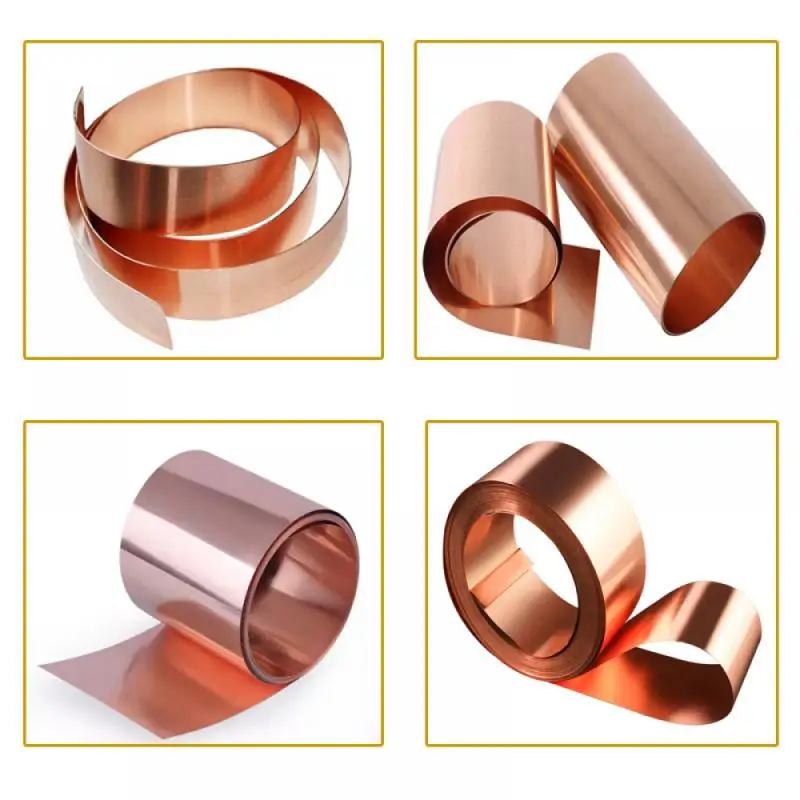 1 шт., 99,9% лист из чистой меди, ширина 7-300 мм, длина 100-1000 мм, толщина 0,01-1 мм, для поделок своими руками