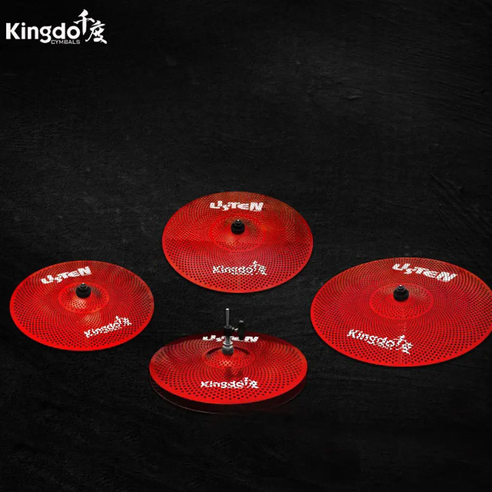 

Red Low Volume Cymbals Set 5 Pieces Of Red Cymbals