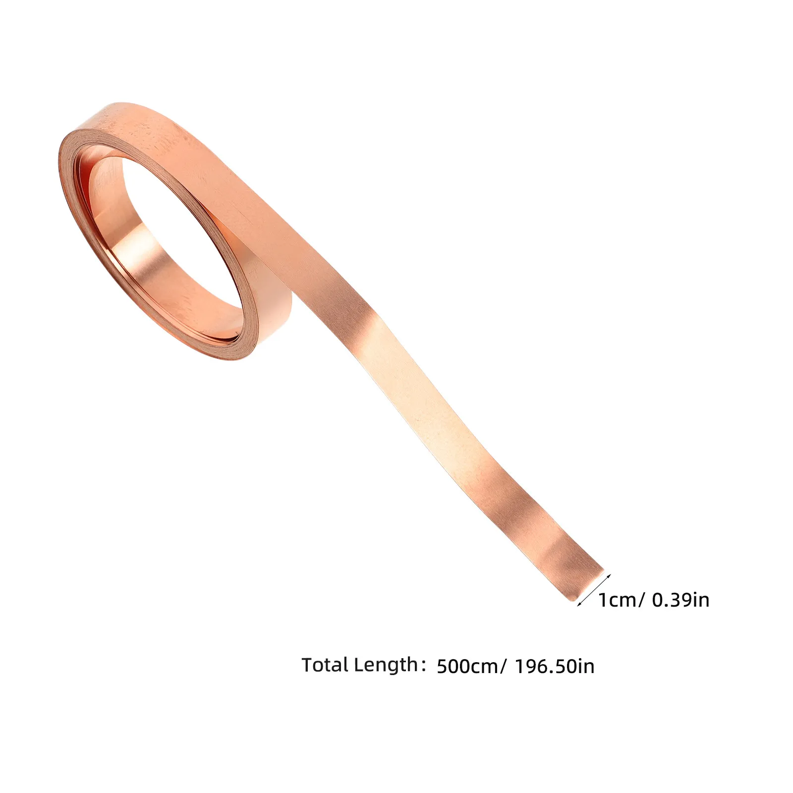 1 Roll Pure Copper Sheet Roll Battery Welding Strip High Conductivity Copper Sheet Metal Foil Plate DIY Repairs 5000Mm X 10Mm X